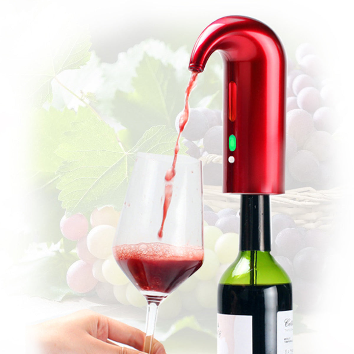 Wine On Tap Wine Oxygenator for Smoother Taste - Effortlessly Enhance Your Wine-Tasting Experience