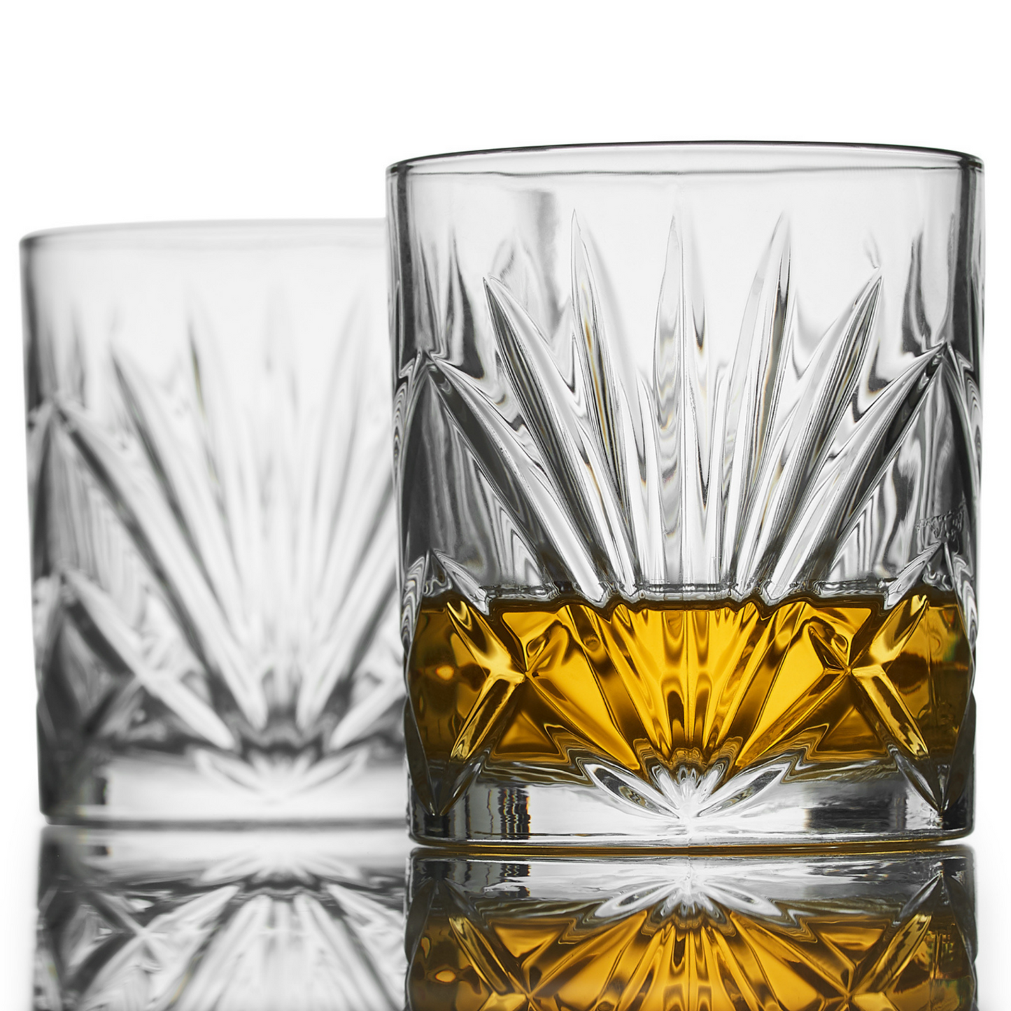 Luxury Whiskey Chilling Stones Gift Set with 2 Palm Crystal Glasses – Perfect for Connoisseurs