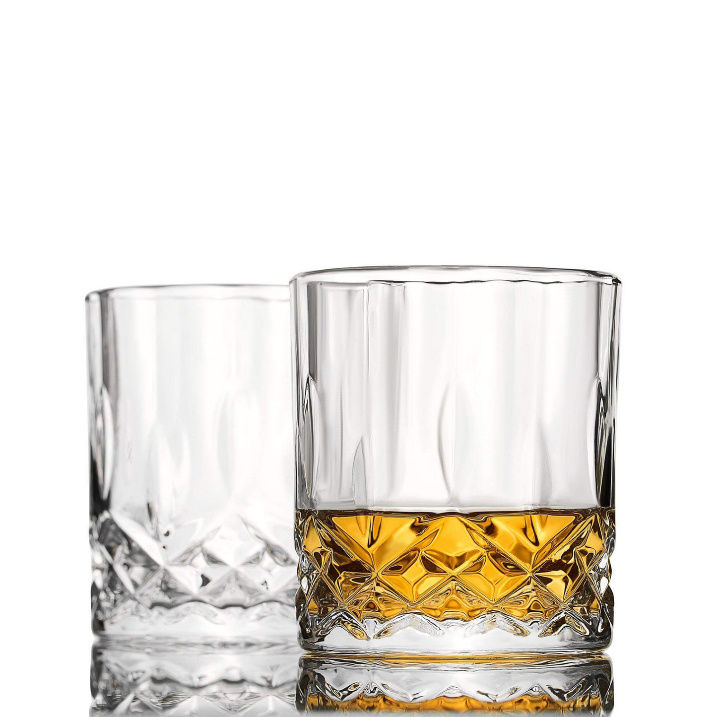 Premium Whiskey Chilling Stones Gift Set with 2 Crystal Glasses - Perfect for Whiskey Lovers