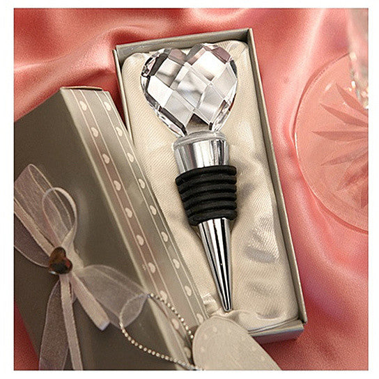 I Heart Wine Crystal Heart Wine Stopper - Keep Your Wine Fresh and Stylish