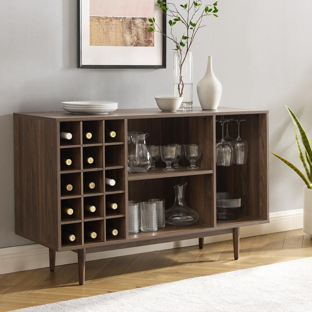 Liam Wine Storage Sideboard Walnut | Mid-Century Modern Design