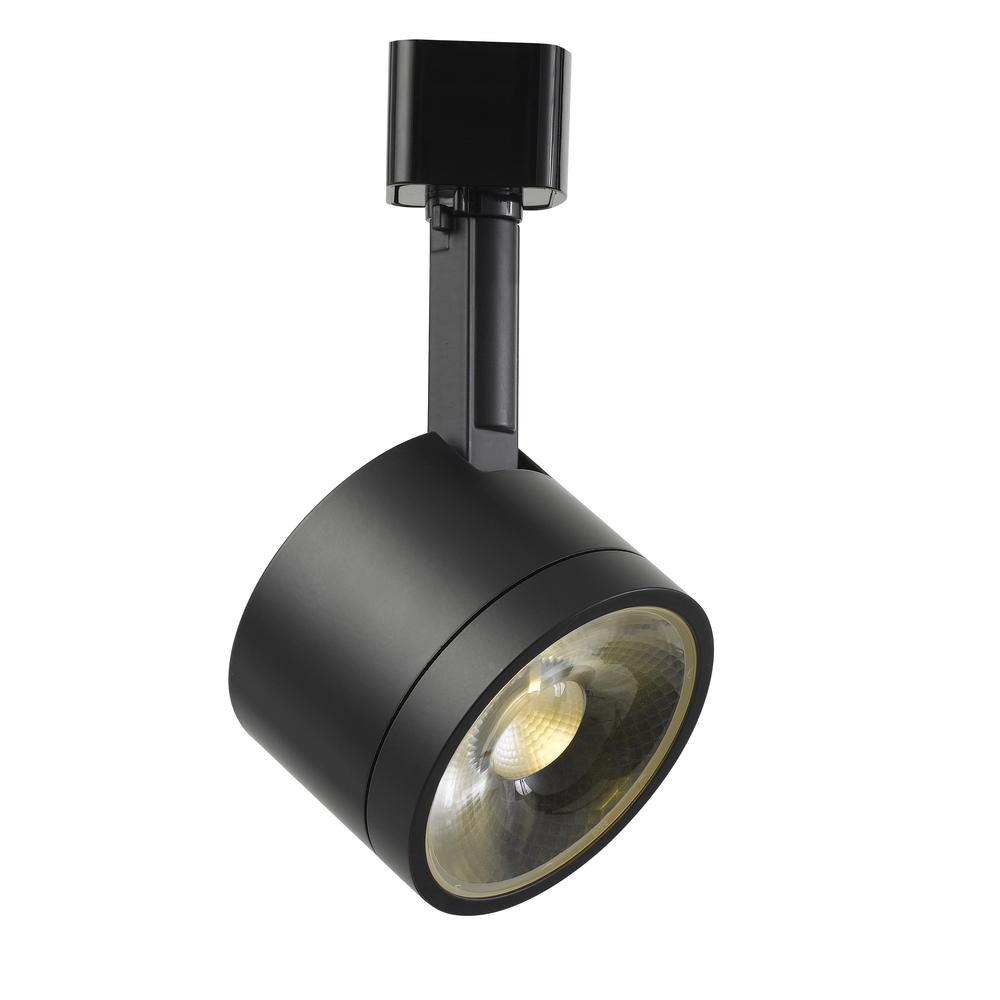 12W Integrated LED Track Fixture, 960 Lumen, 3000K - Black Metal Construction