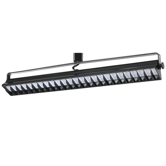 Dimmable 60W Integrated LED Wall Wash Track Fixture, 4000K Cool Light, 3960 Lumen, Black Finish