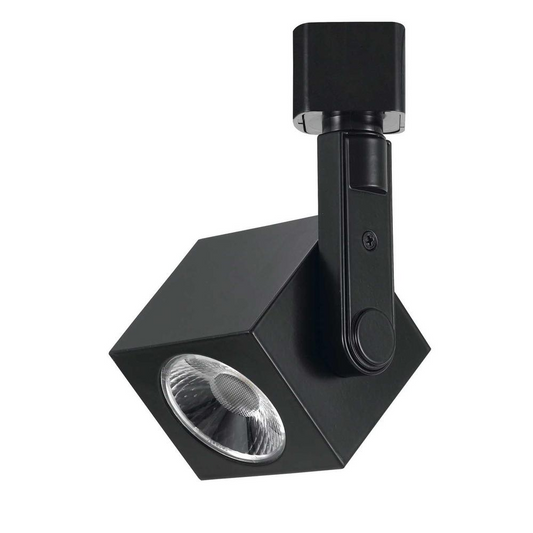 Dimmable Integrated LED Track Fixture - 12W, 700 Lumens, 90 CRI, 3000K, 3-Wire, HT810BK