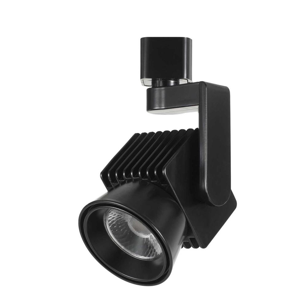 Dimmable Integrated LED Track Light - 12W, 840 Lumen, 80 CRI, 3000K, 3-Wire Track Fixture, HT807BK