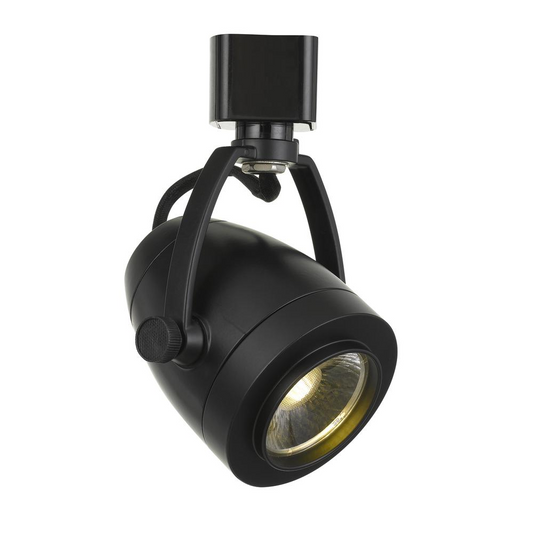 12W Integrated LED Track Fixture, 960 Lumen, 3000K - Black Metal Construction