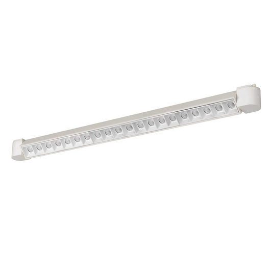 Dimmable Integrated LED Wall Wash Track Fixture - 60W, 3024 Lumen, 85 CRI, 3000K, Adjustable Angles