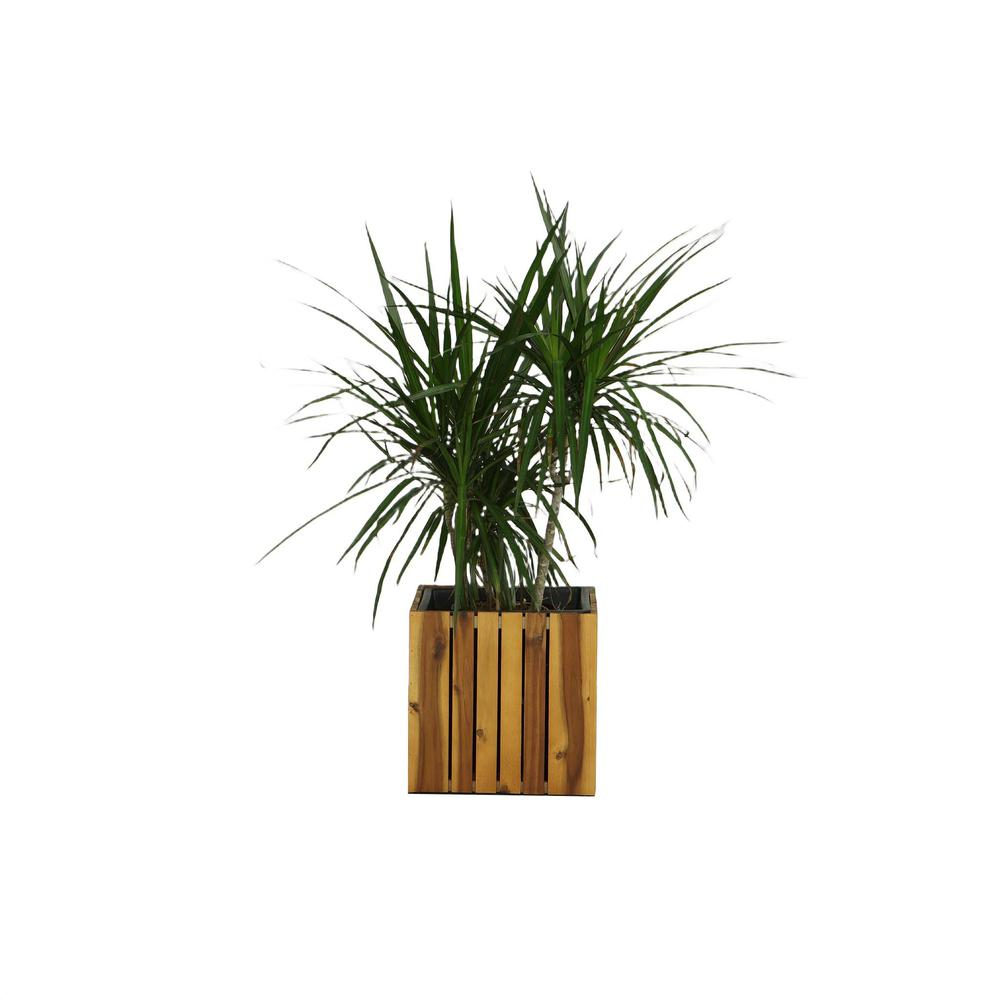 Square Planter, Natural - Enhance Your Garden with This Delightful Wooden Planter