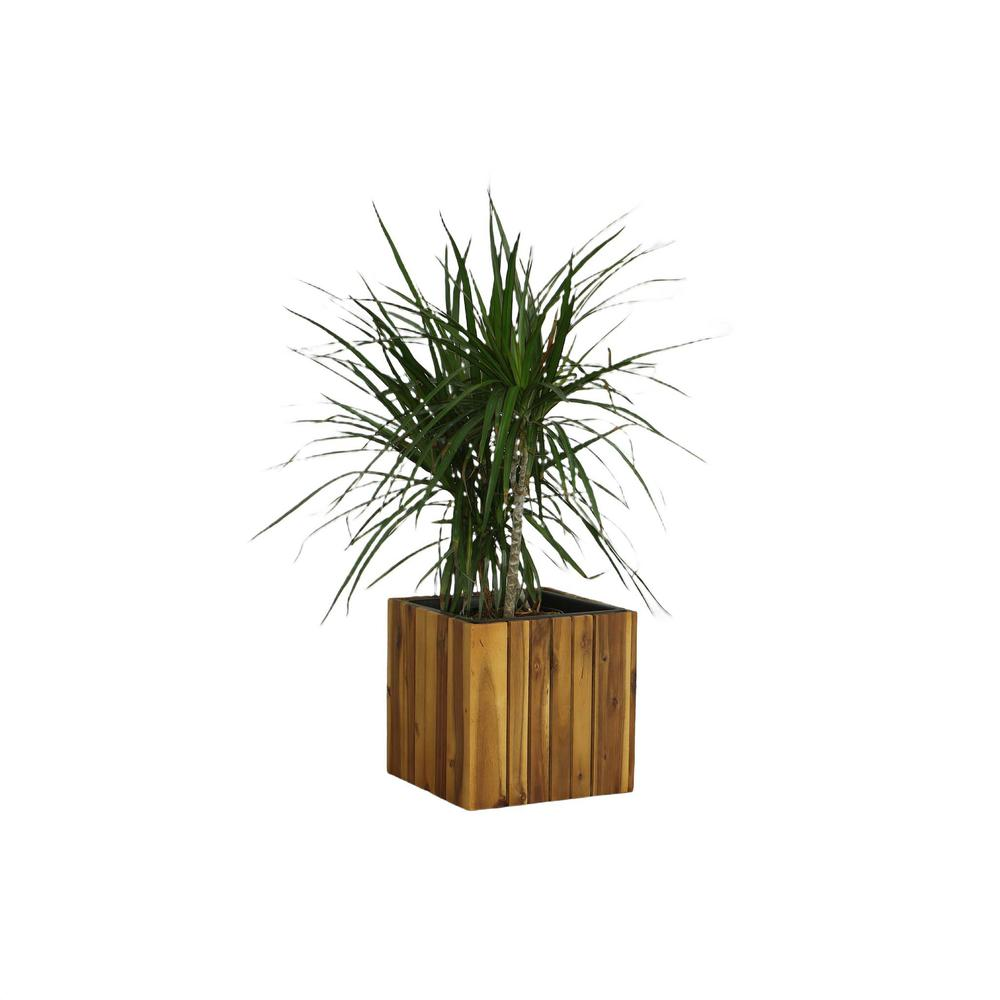 Square Planter, Natural - Enhance Your Garden with This Delightful Wooden Planter