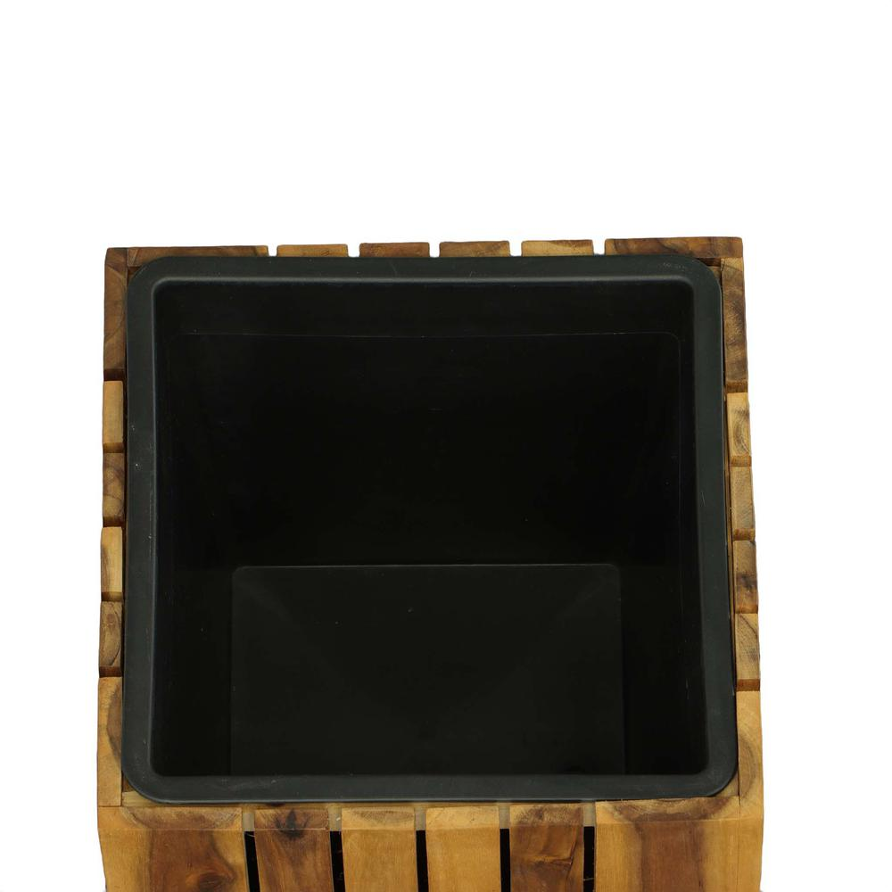 Square Planter, Natural - Enhance Your Garden with This Delightful Wooden Planter