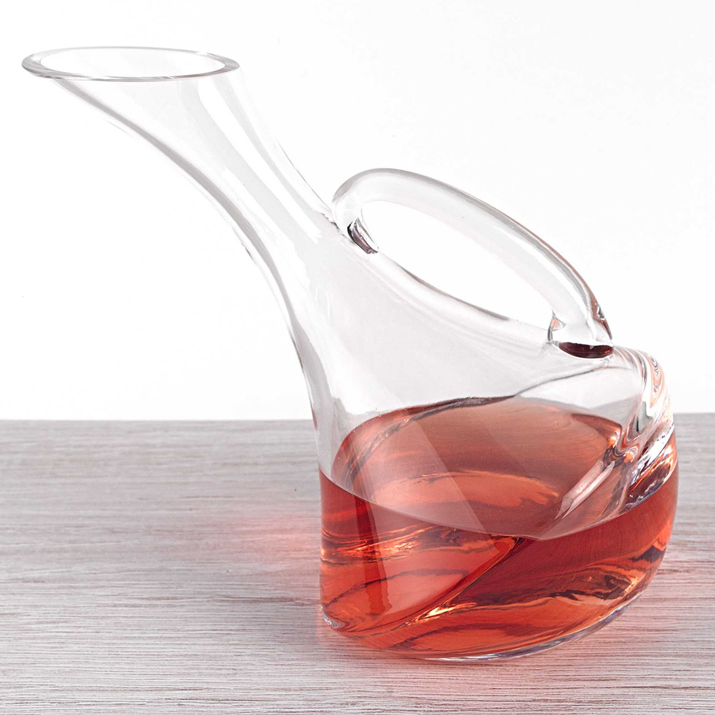 Elegant Mouth Blown Glass Wine Carafe - 32 Oz | Handcrafted Excellence