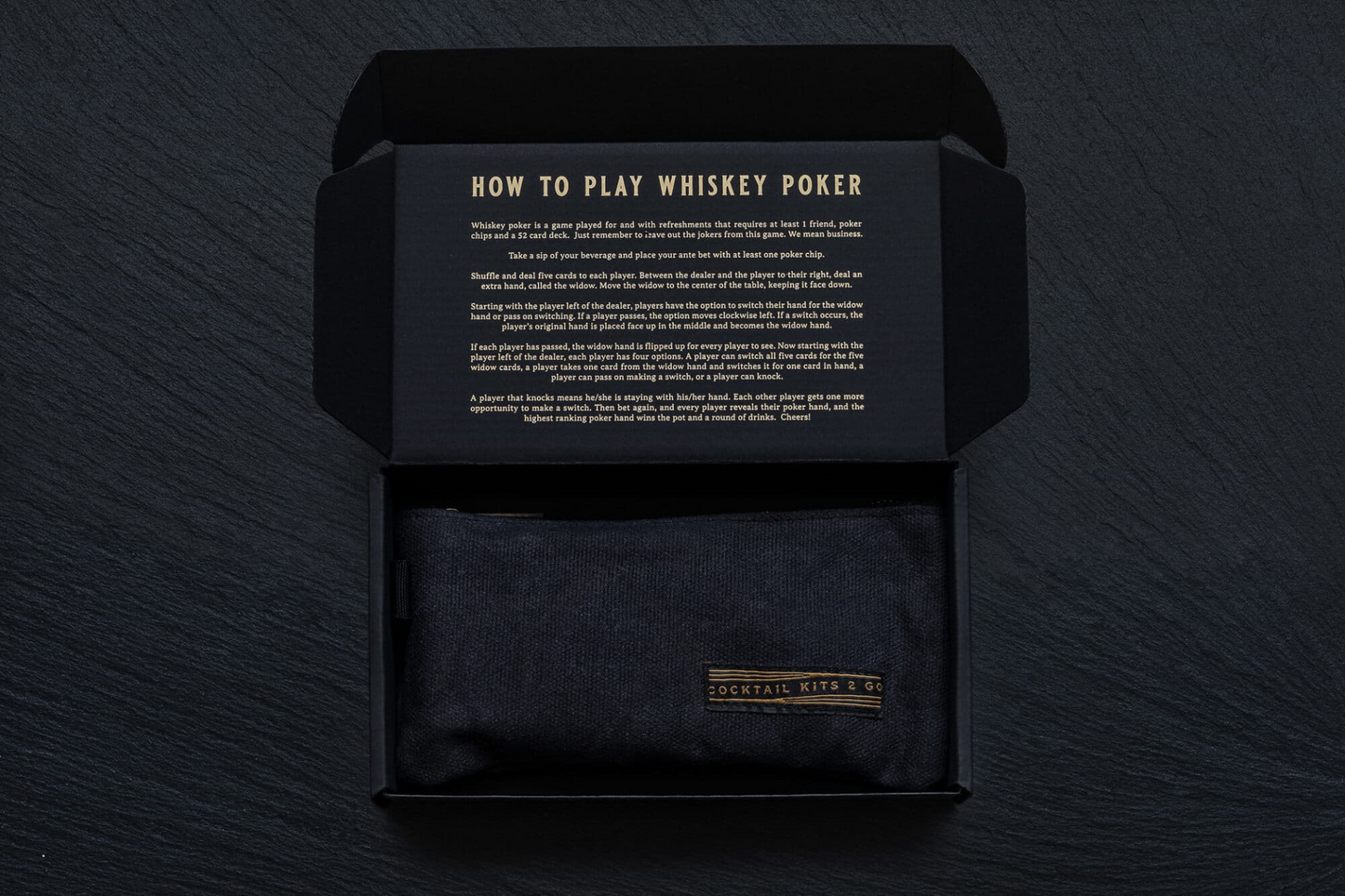 Whiskey Poker Game Set - Premium Travel Pack with Poker Chips and Whiskey Poker Cards