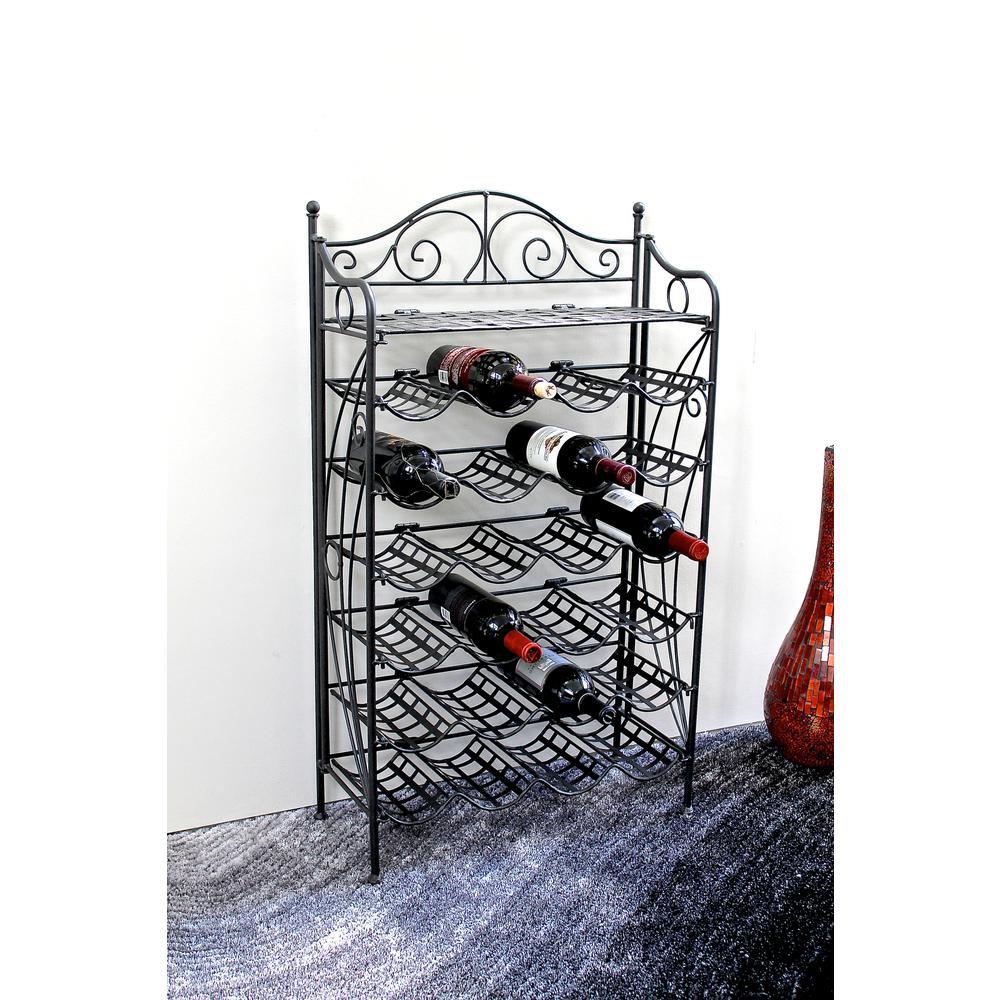 Elegant Iron 24-Bottle Wine Rack – Durable and Stylish Wine Storage Solution