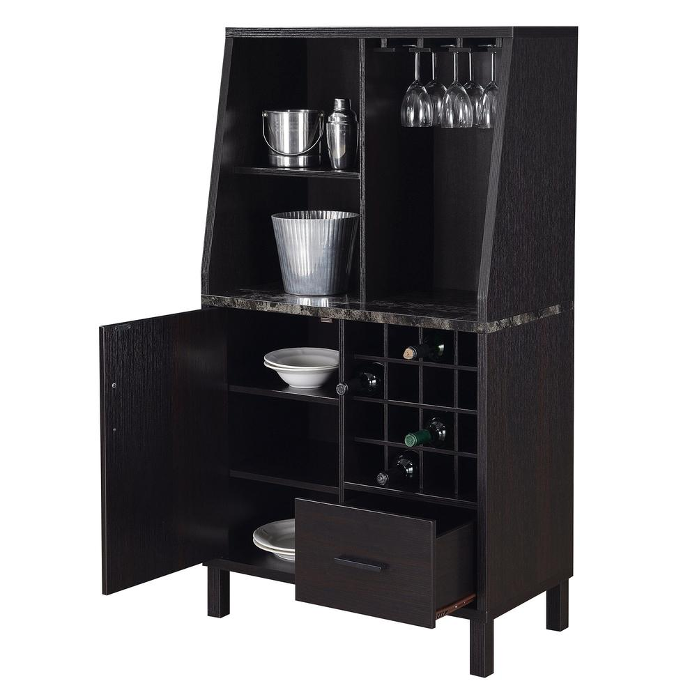 Newport Wine Storage Bar - Modern Contemporary Style | Convenience Concepts