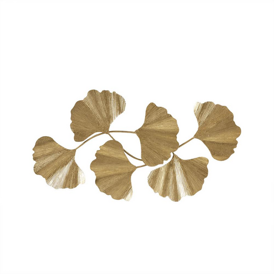 Gold Foil Metal Ginkgo Leaf Wall Decor – Luxurious Home Accent by Martha Stewart