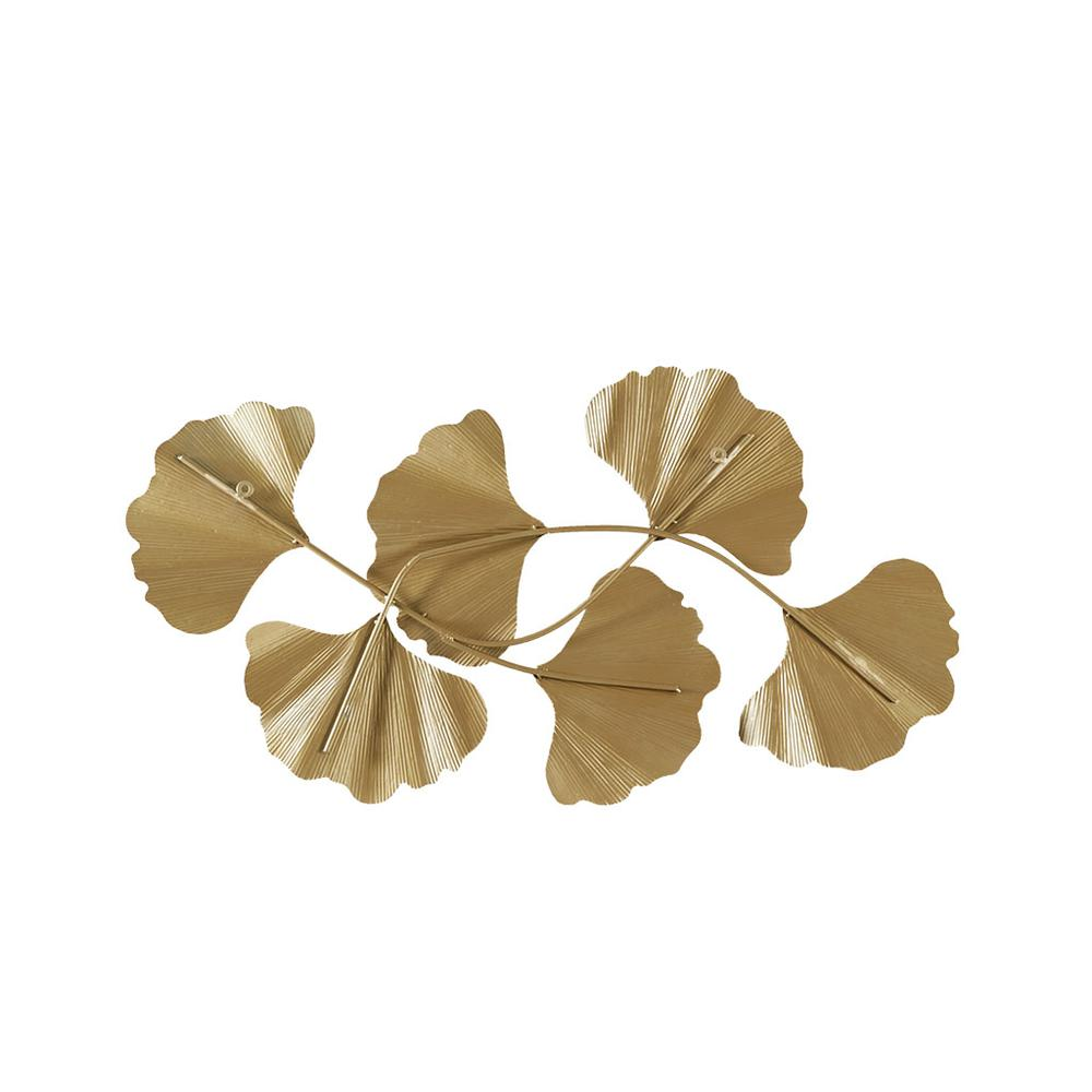 Gold Foil Metal Ginkgo Leaf Wall Decor – Luxurious Home Accent by Martha Stewart