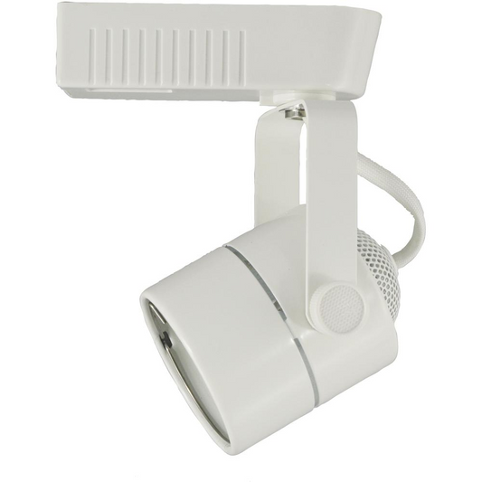 12V, MR-16, 50W Track Fixture - Durable Metal Construction, Adjustable Head, 355 Degree Rotation