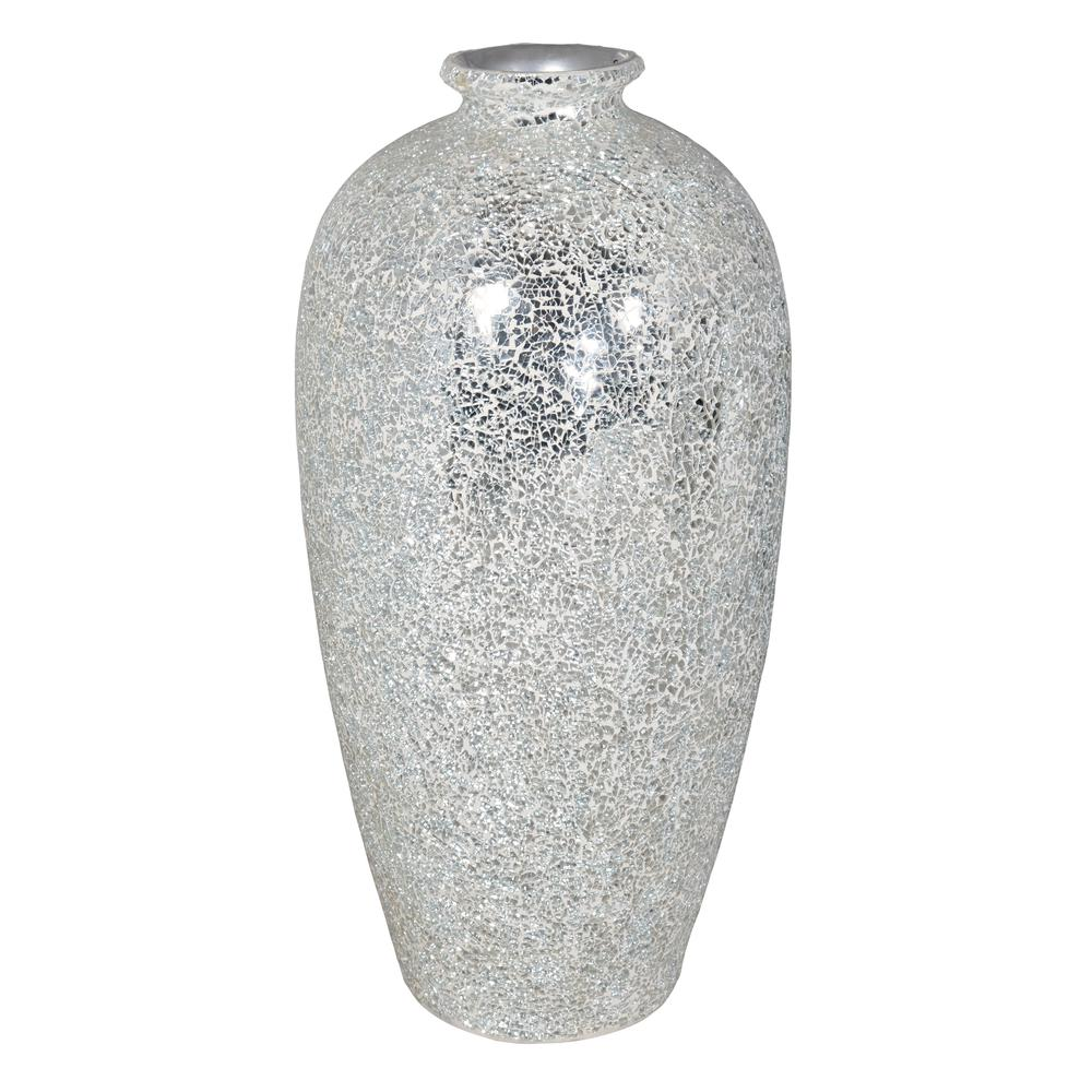 Brilliant Nilexus Vase - 32.5 Inches Tall | Glamorous Polyresin Micro Mosaic Vase