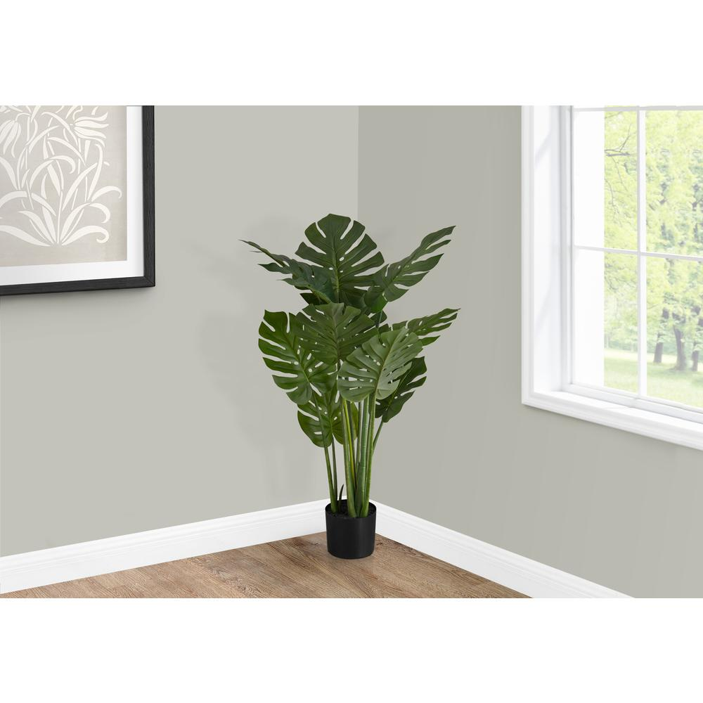 45" Artificial Monstera Tree | Faux Indoor Floor Plant | Realistic Greenery