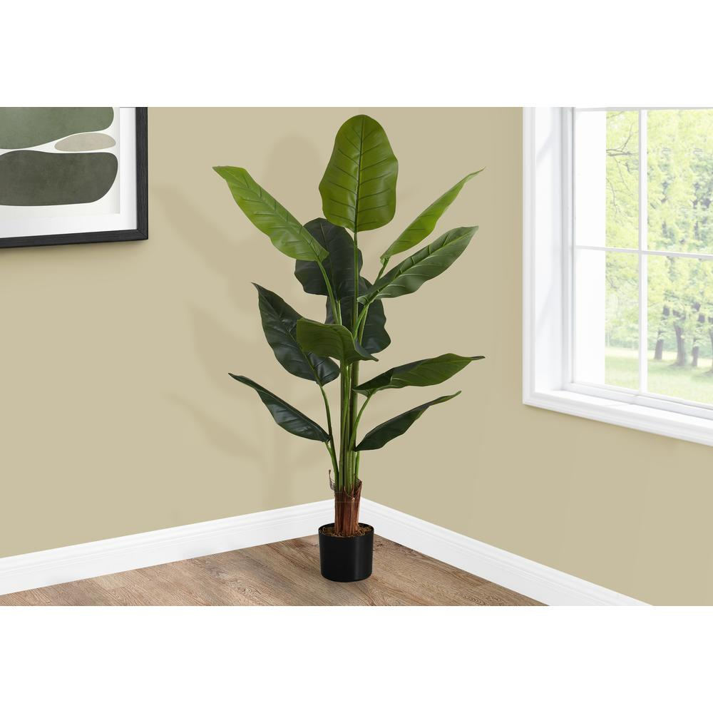 Artificial Plant, 59" Tall, Strelitzia Tree, Indoor, Faux, Fake, Floor