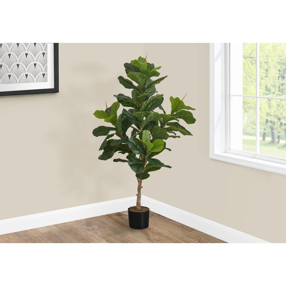 Artificial Plant, 47 Tall Fiddle Tree, Indoor, Faux, Fake, Floor, Greenery