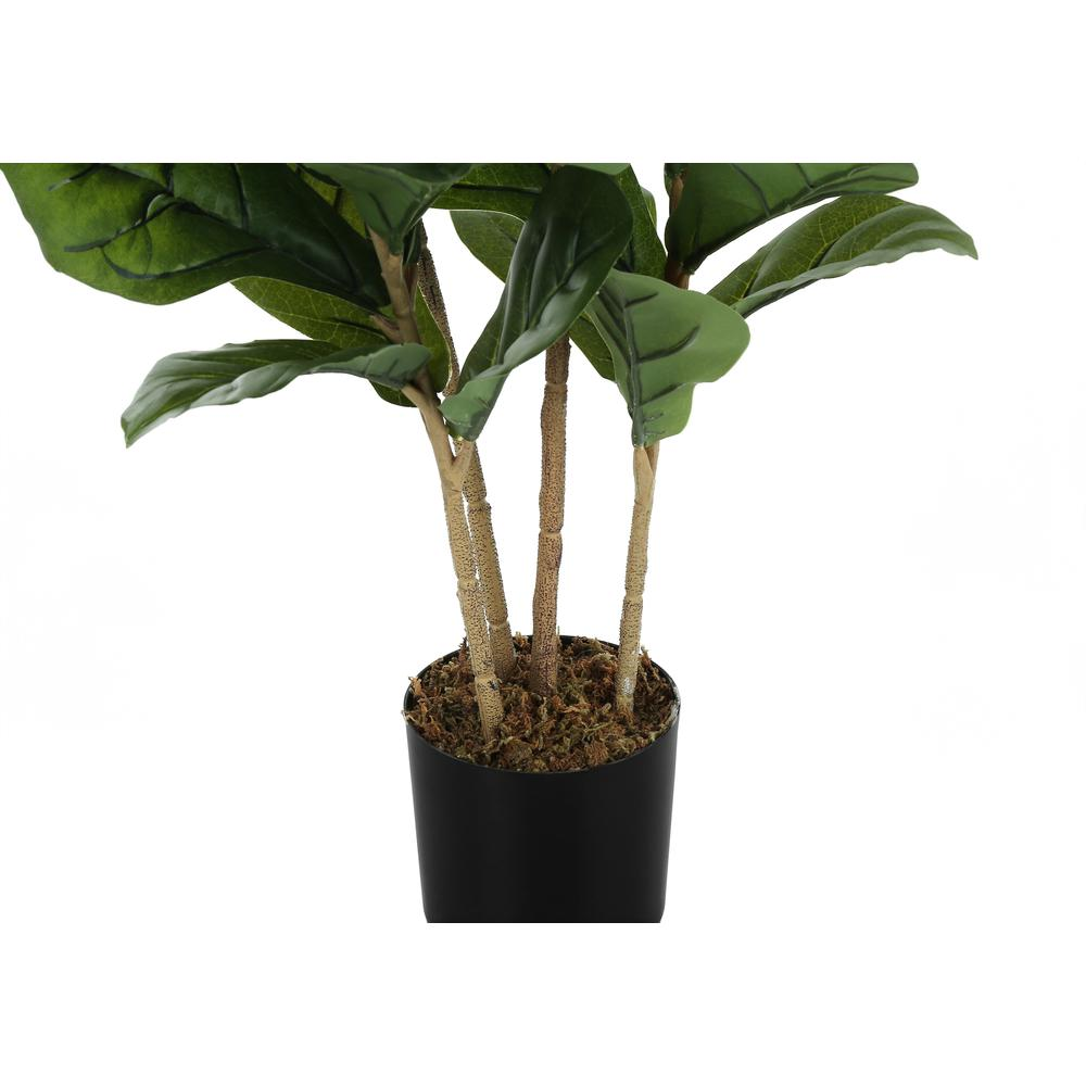 Artificial Plant, 41" Tall Fiddle Tree | Indoor Faux Fake Floor Greenery