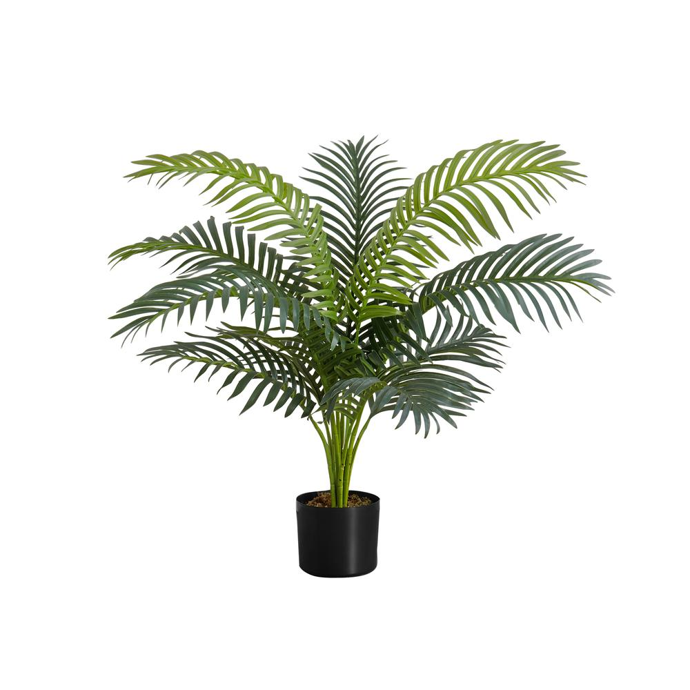 34" Artificial Palm Tree | Indoor Faux Fake Plant | Tall Floor Greenery