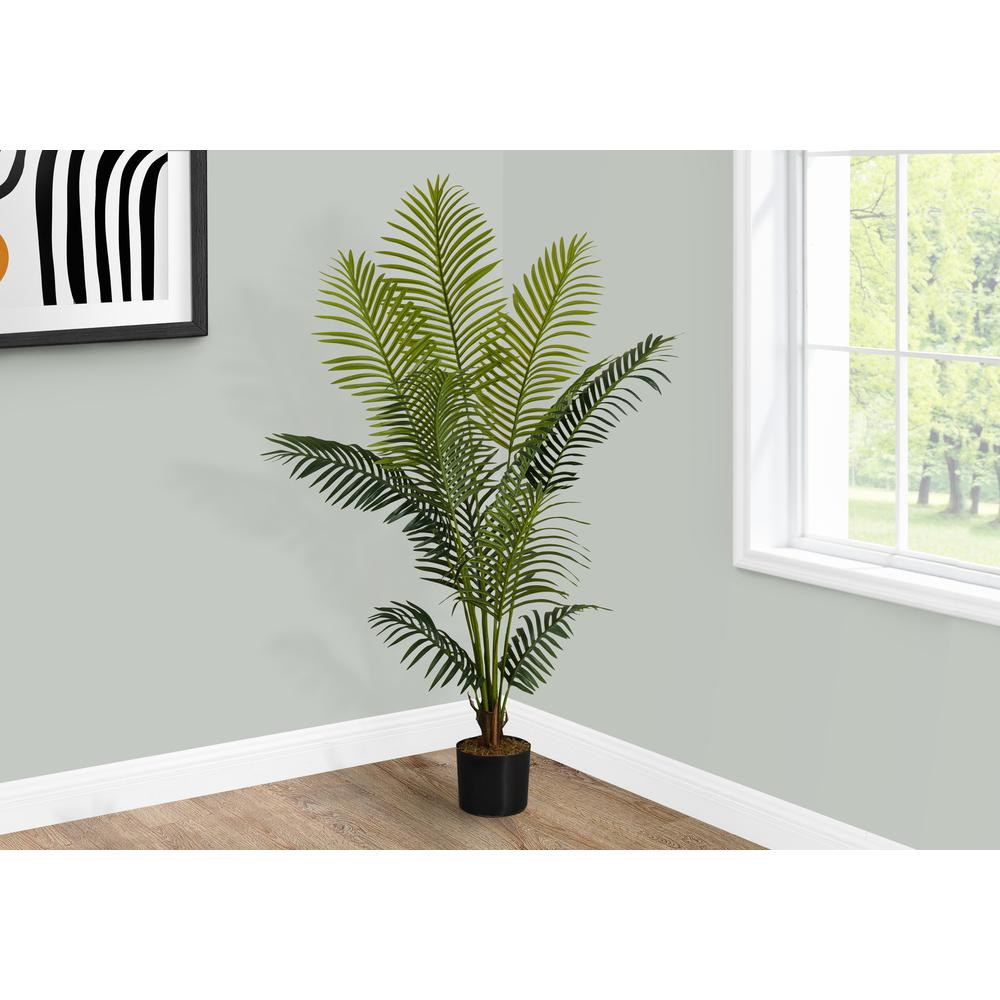 Artificial Plant, 57" Tall, Palm Tree, Indoor, Faux, Fake, Floor, Greenery