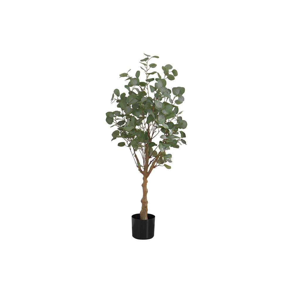 Artificial Plant, 46" Tall, Eucalyptus Tree | Indoor Faux Fake Floor Decor