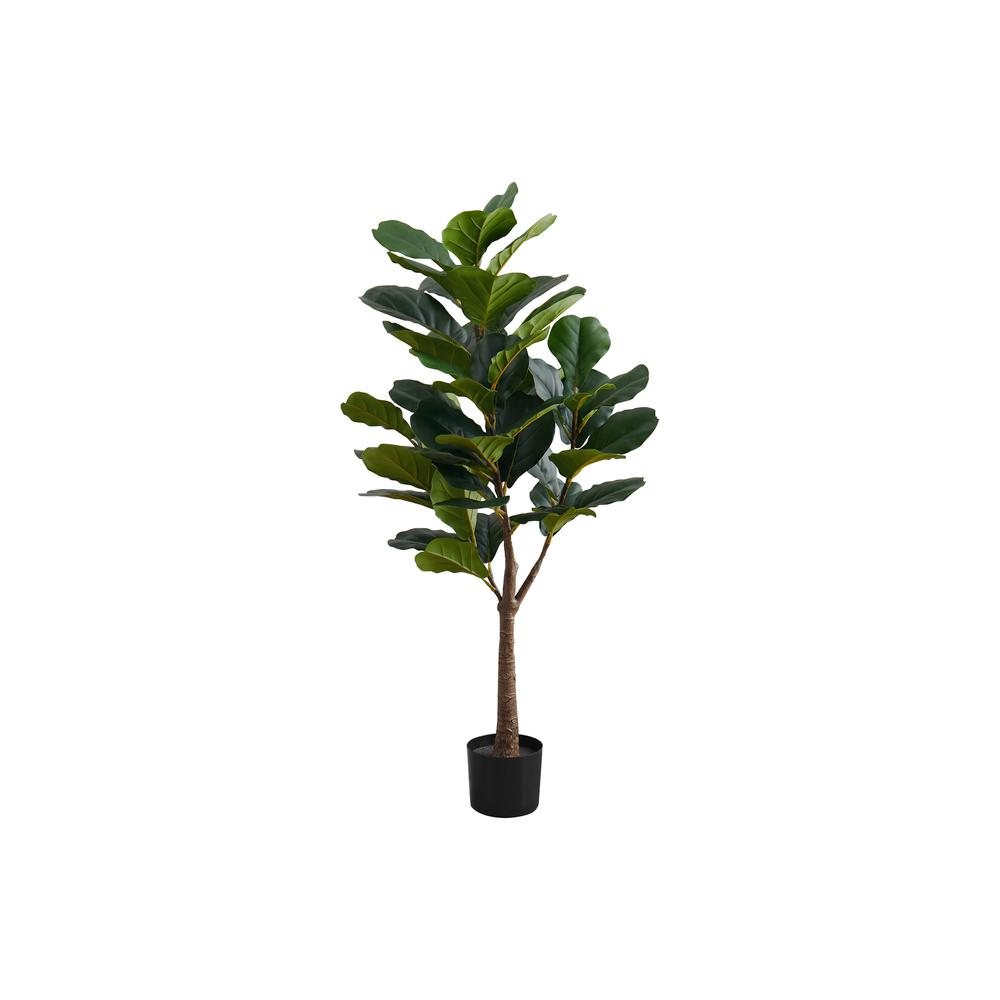 Artificial Plant, 47 Tall, Fiddle Tree, Indoor, Faux, Fake, Floor, Greenery