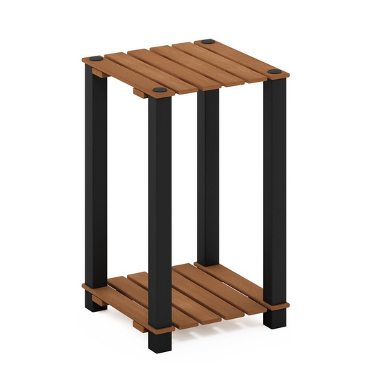 Pangkor 2-Tier Turn-N-Tube Indoor Outdoor Plant Shelf Wood Side Table