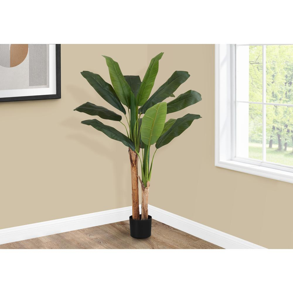 Artificial Plant, 55 Tall Banana Tree, Indoor Faux Floor Greenery