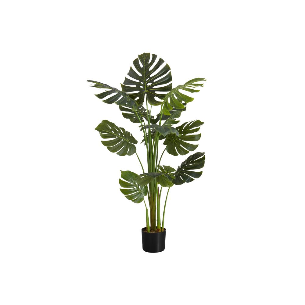 Artificial Plant, 55" Tall Monstera Tree, Indoor Floor Greenery