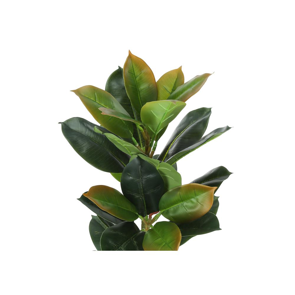 Artificial Plant, 40" Tall Rubber Tree | Indoor Faux Fake Floor Greenery