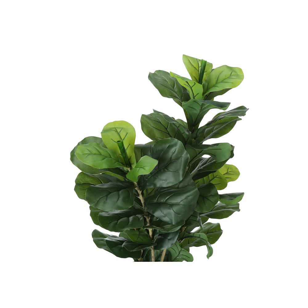 Artificial Plant, 41" Tall Fiddle Tree | Indoor Faux Fake Floor Greenery