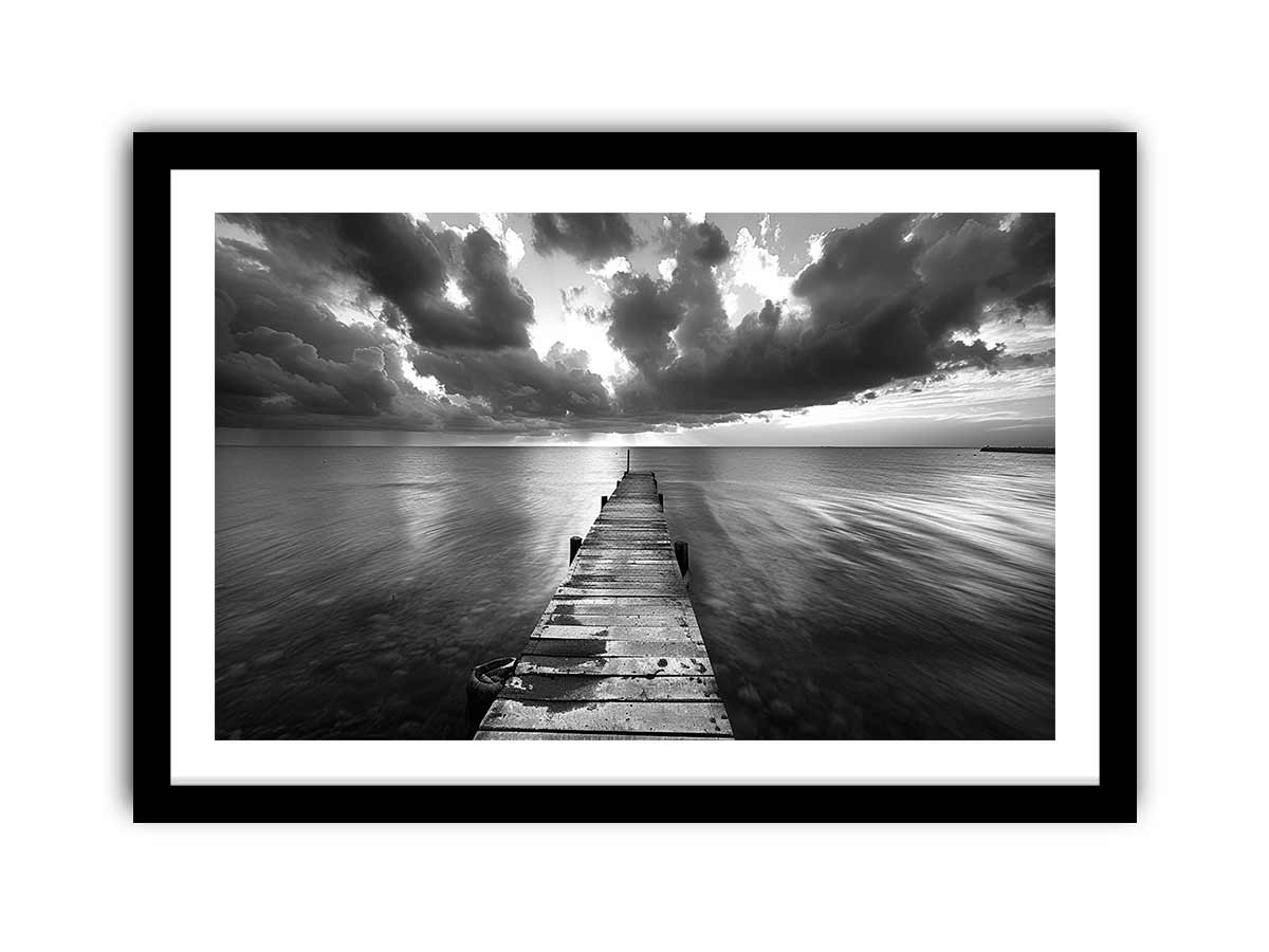 Jetty Road Framed Print - High-Quality Archival Art with Radiata Pine Frame