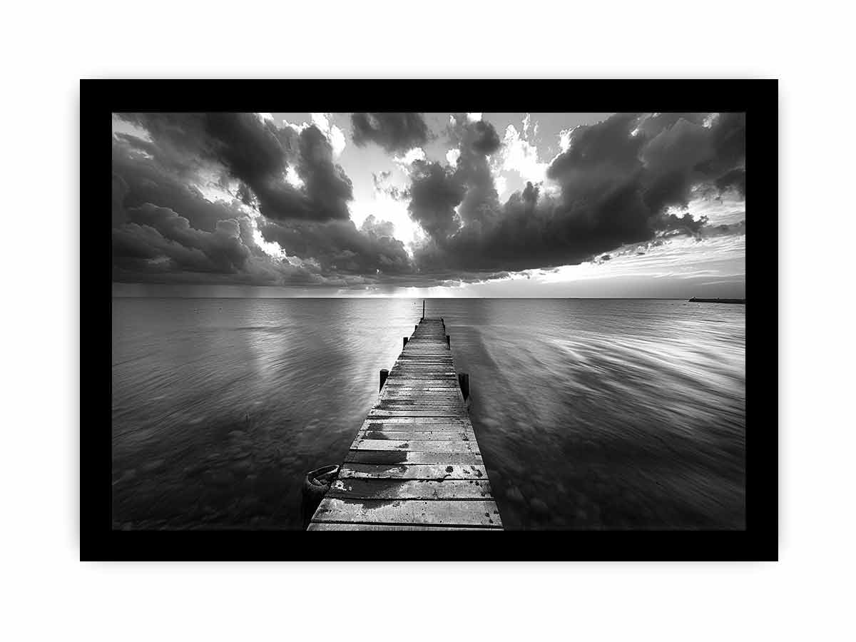 Jetty Road Framed Print - High-Quality Archival Art with Radiata Pine Frame