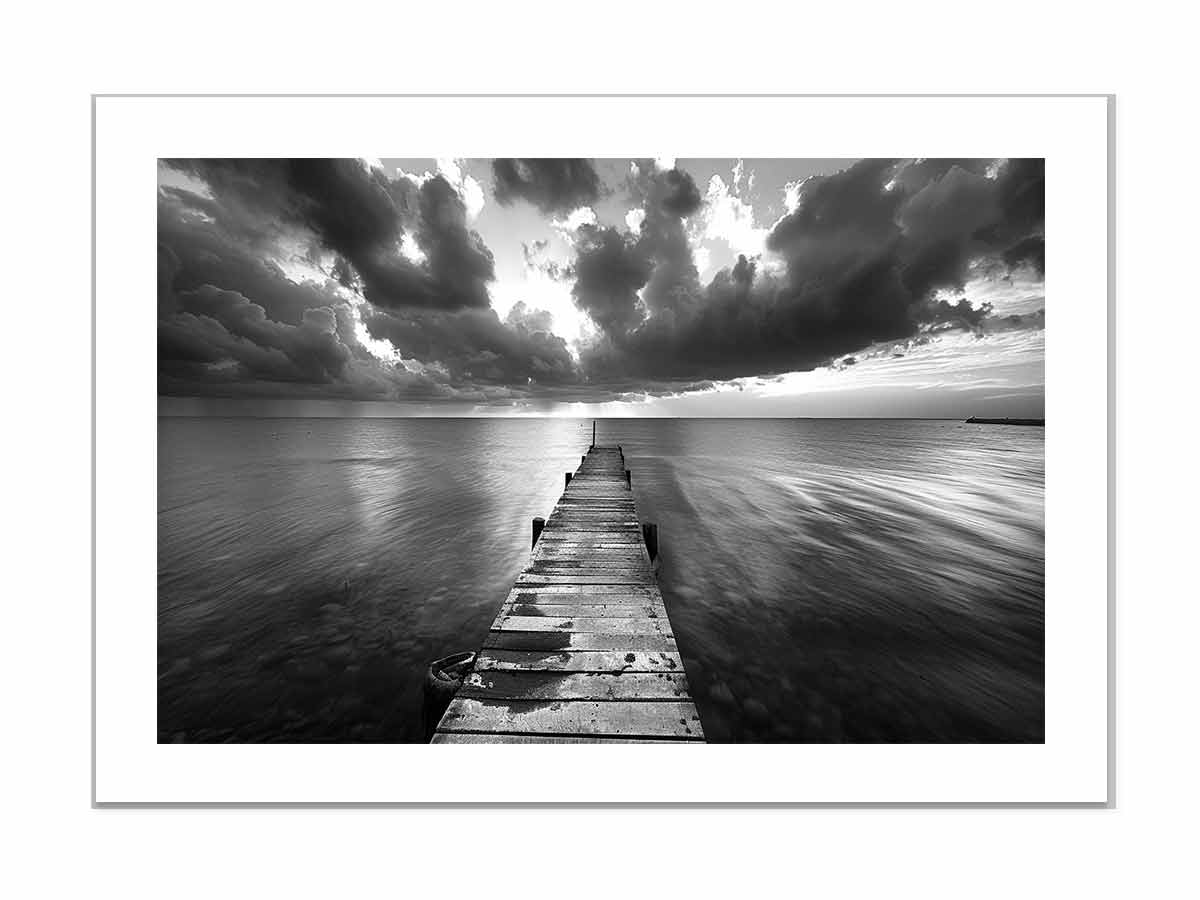 Jetty Road Framed Print - High-Quality Archival Art with Radiata Pine Frame