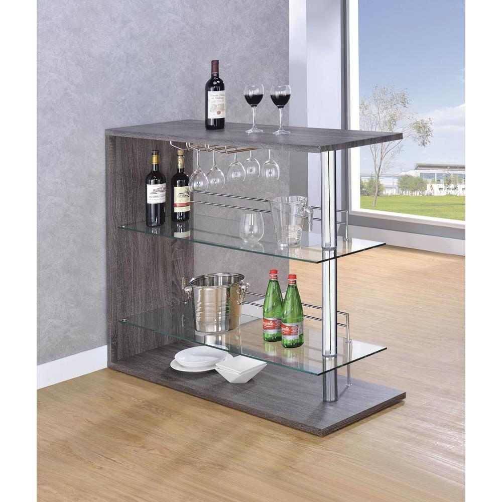 Weathered Grey Home Bar