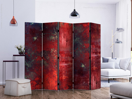 Separè per interni - Red Concrete Room Dividers | Elegant & Functional