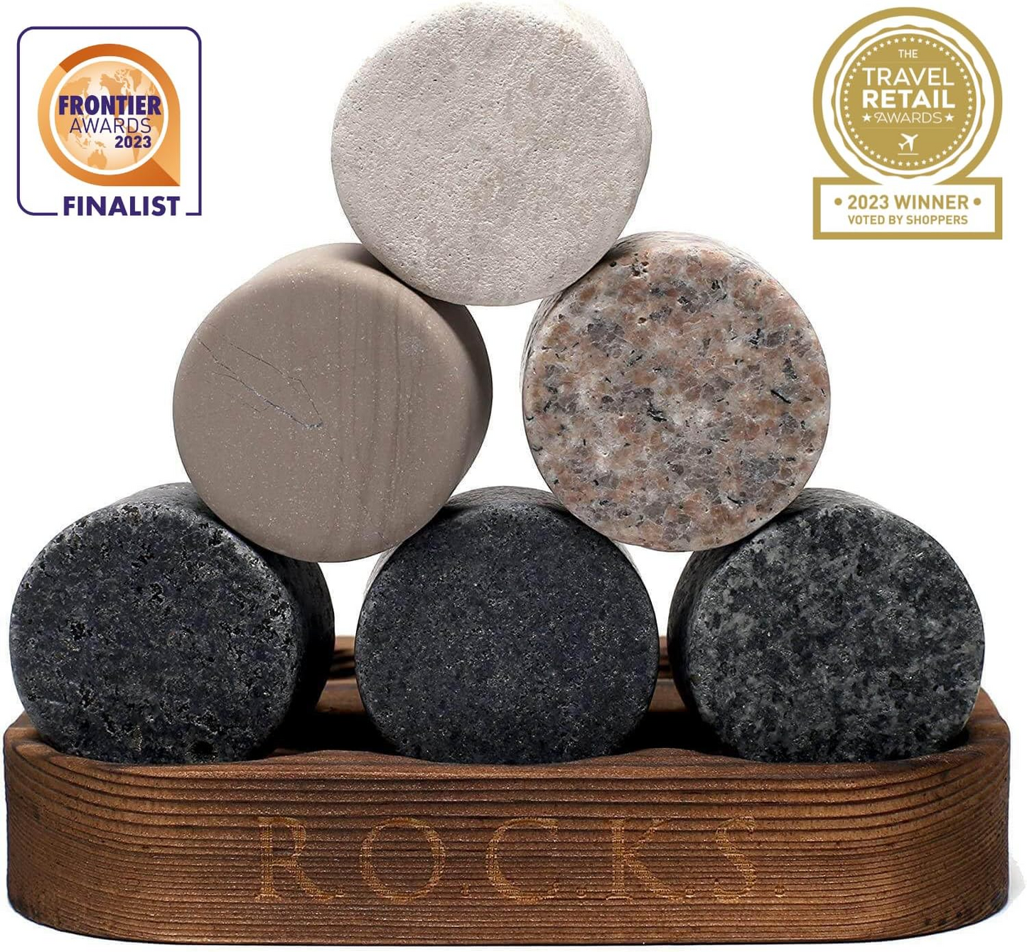 Whiskey Chilling Stones Gift Set With 2 Premium Twist Crystal Glasses - Perfect for Whiskey Lovers