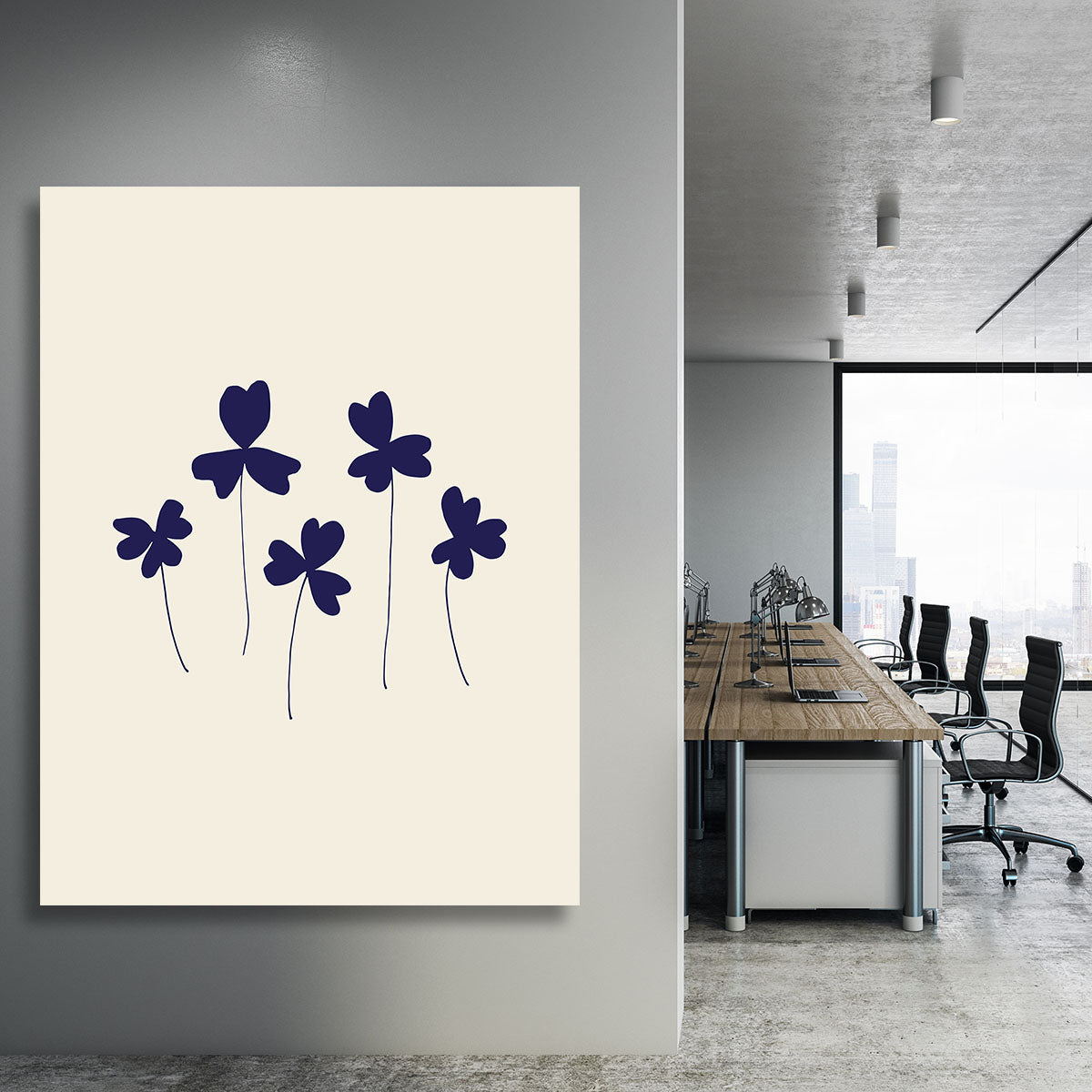 Blue Sorrel Canvas Print or Poster - Add Elegance and Style to Your Space