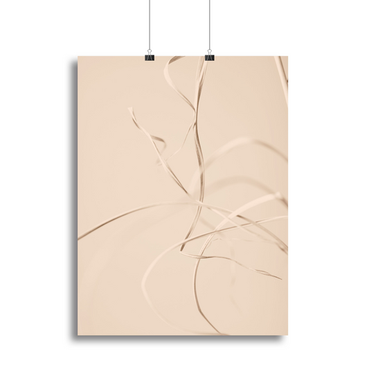 Dried Grass Beige 02 Canvas Print or Poster - Elegant Modern Wall Art for Home and Office Decor