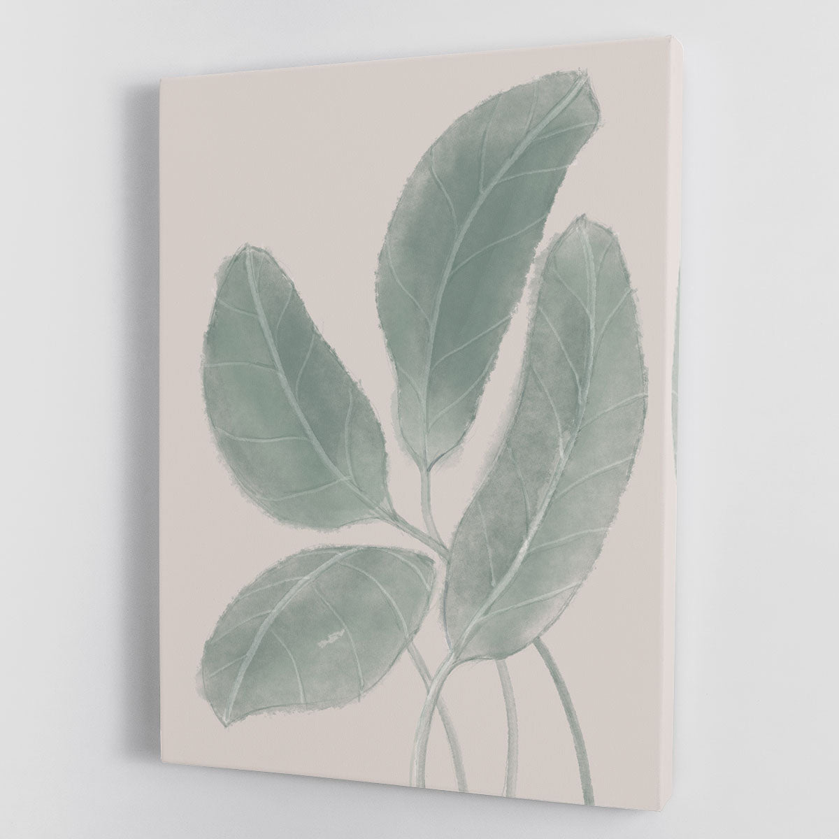 Leaves Watercolor Canvas Print or Poster - Nature-Inspired Home Decor