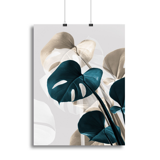 Monstera Creative 10 Canvas Print or Poster – Elegant Wall Art for Home & Office Decor