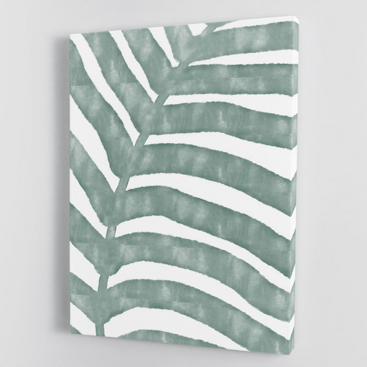 Palm Stripes Canvas Print or Poster - Modern & Nature-Inspired Wall Art