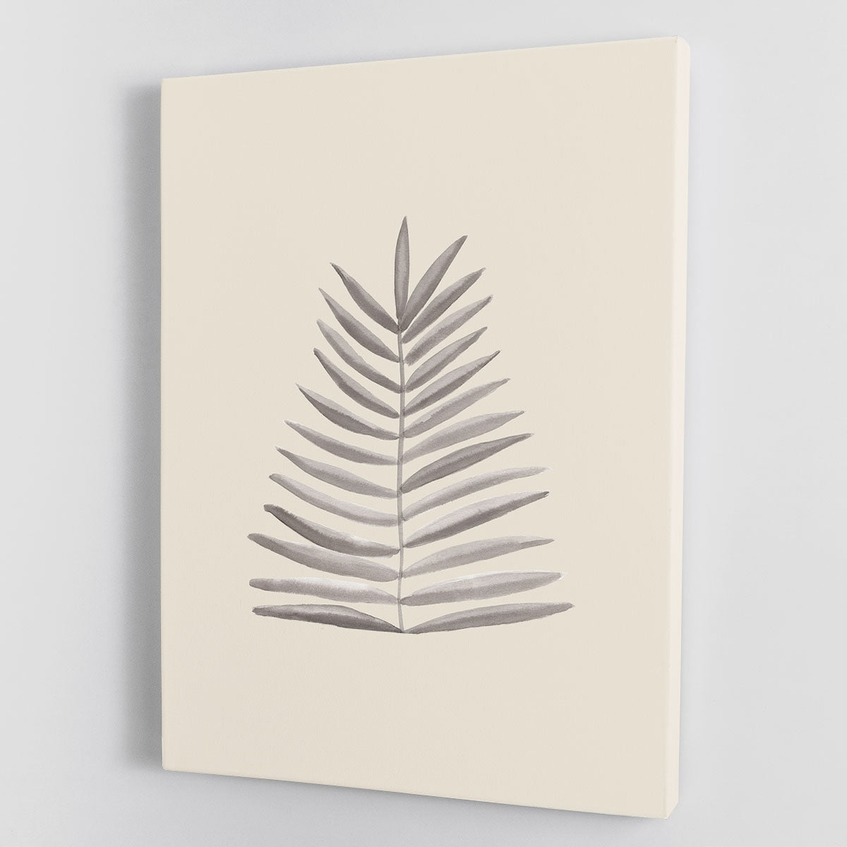 Palm Leaf Ink Canvas Print or Poster - Elegant Wall Art for Home or Office