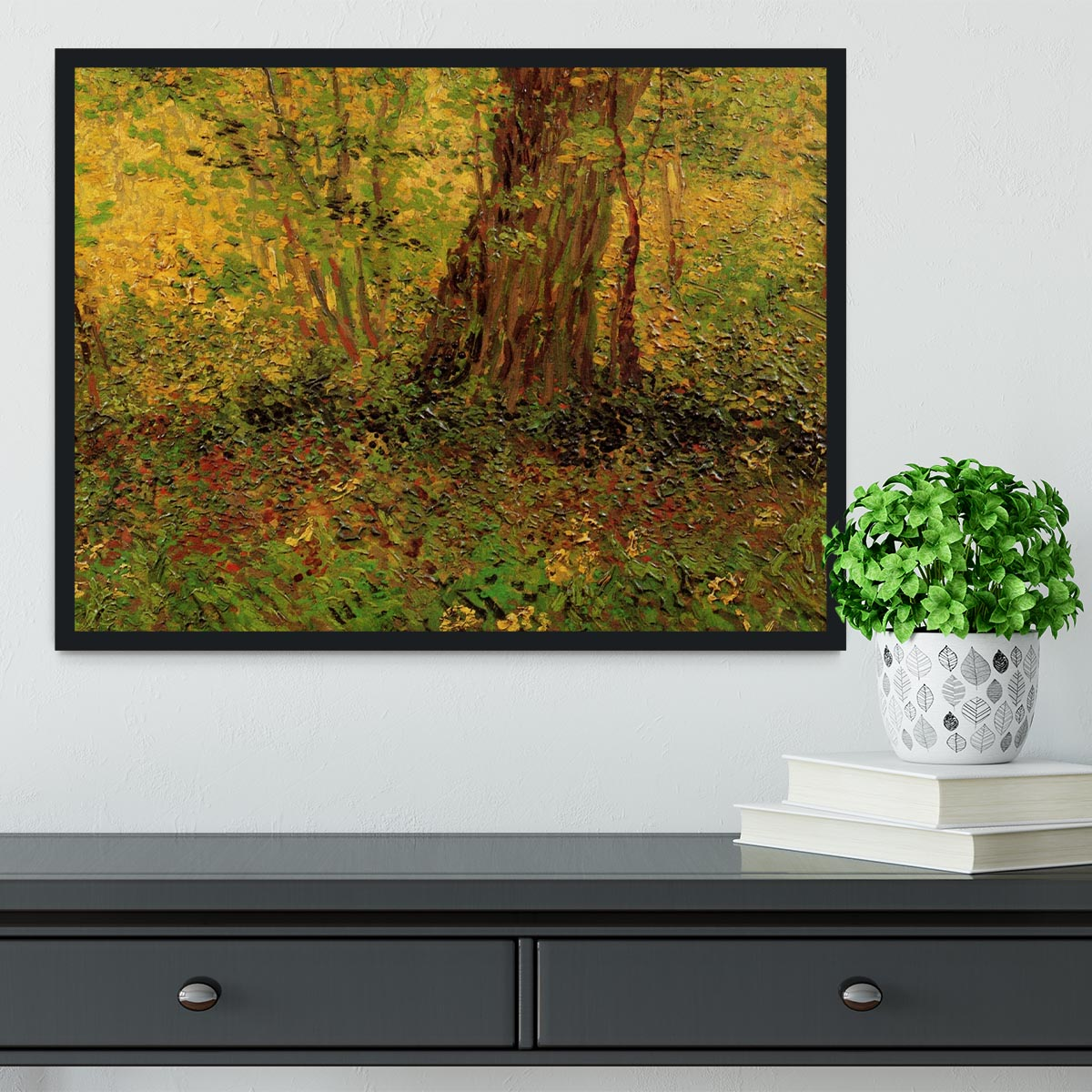 Undergrowth 2 by Van Gogh Framed Print - Elegant Home Decor