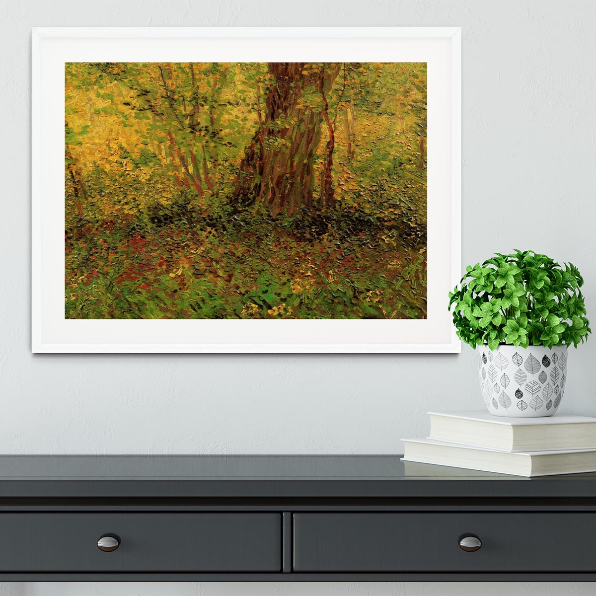 Undergrowth 2 by Van Gogh Framed Print - Elegant Home Decor