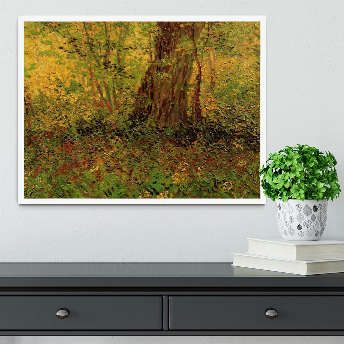 Undergrowth 2 by Van Gogh Framed Print - Elegant Home Decor